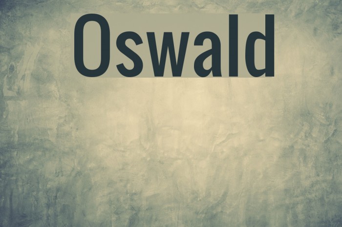 Шрифт oswald