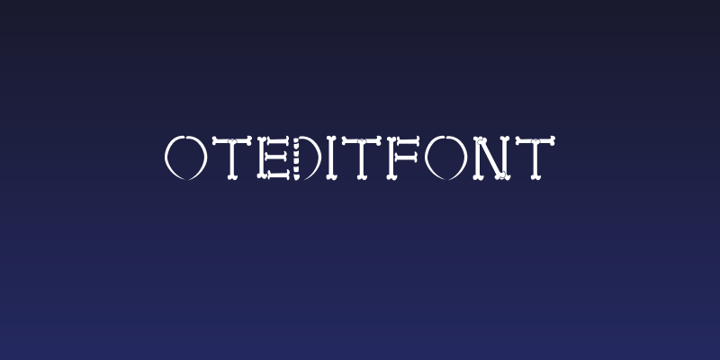 OTEditFont Social Header