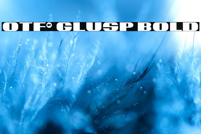 OTF® Glusp Bold Example 2