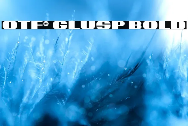 OTF® Glusp Bold Example 2