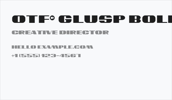 OTF® Glusp Bold Business Card