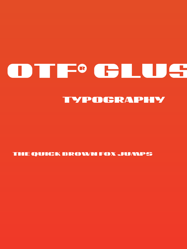 OTF® Glusp Bold Poster