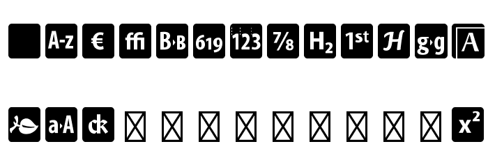 OTFIcons Font LOWERCASE