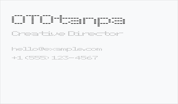 OTOtanpa Business Card