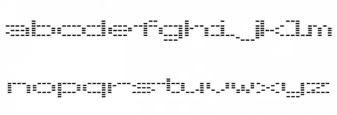 OTOtanpa Schriftart Kleinbuchstaben