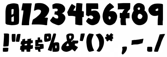 Otaku Rant Bold Font OTHER CHARS