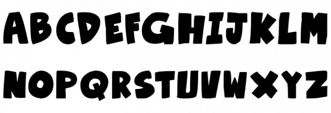 Otaku Rant Bold Schriftart Groß