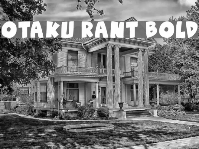Otaku Rant Bold Font examples