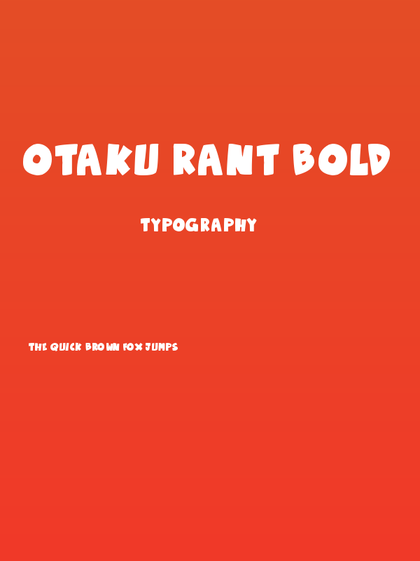 Otaku Rant Bold Poster