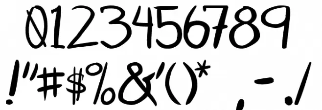 Otaku Rant Font OTHER CHARS