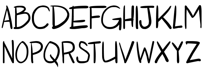Otaku Rant Font LOWERCASE