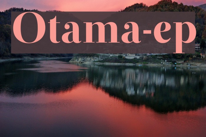 Otama-ep Font examples