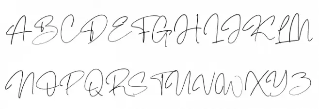 Otegan Signature Script Reguler Font Litere mari