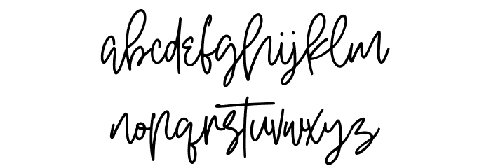 Oterdin Free Font LOWERCASE