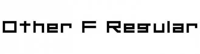 Other F Regular  Frei Schriftart Herunterladen