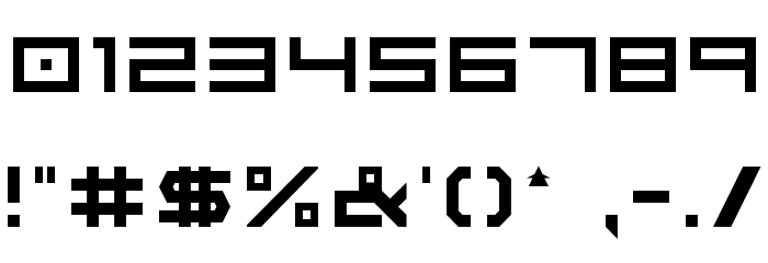Other F Regular Font OTHER CHARS