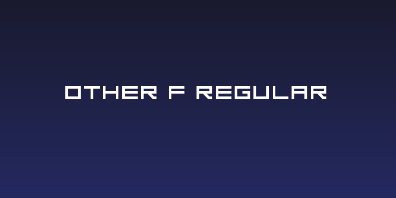 Other F Regular Social Header