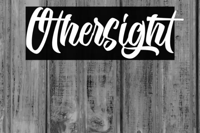 Othersight Font examples