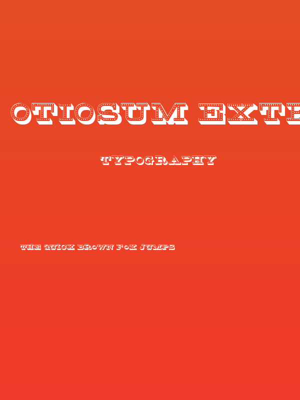 Otiosum Extravagant Poster