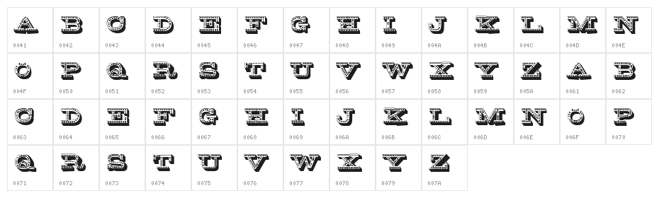 Otiosum Regular Character Map