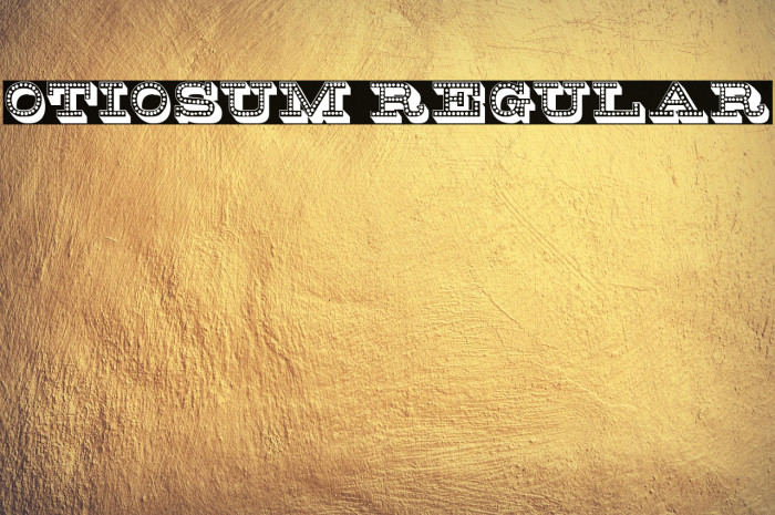 Otiosum Regular Example 1