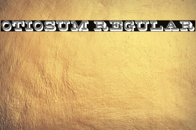 Otiosum Regular Example 1