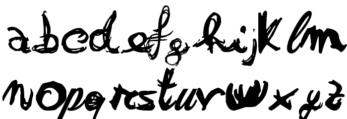 Otrack Font LOWERCASE