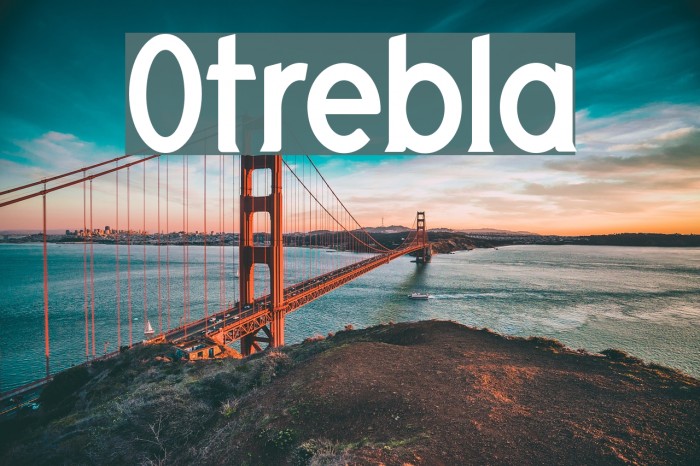 Otrebla Font examples