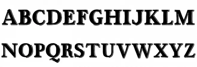 Ottanio Shaded DEMO Schriftart Groß