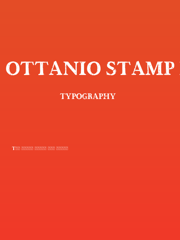 Ottanio Stamp DEMO Poster