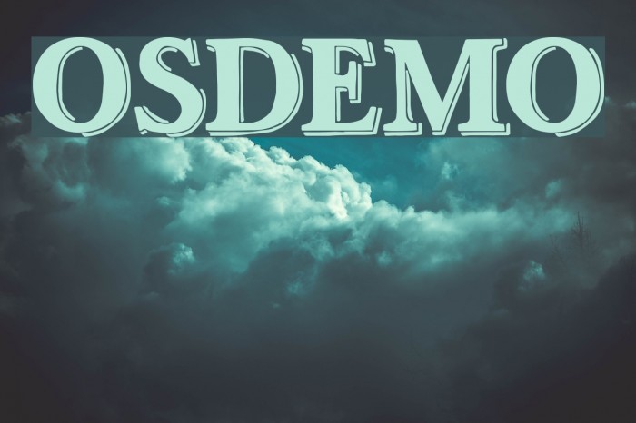 OttanioShadedDEMO Font examples