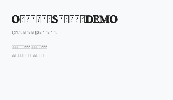 OttanioShadedDEMO Business Card