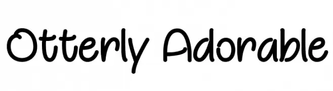 Otterly Adorable  Frei Schriftart Herunterladen