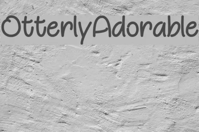 OtterlyAdorable Font examples