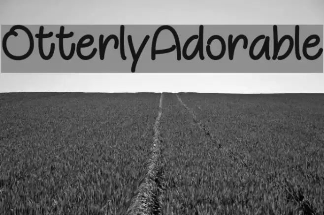 OtterlyAdorable Font examples