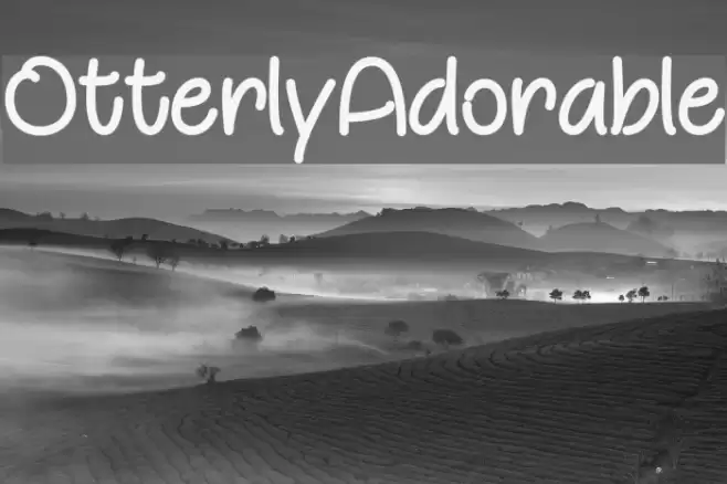 OtterlyAdorable Font examples