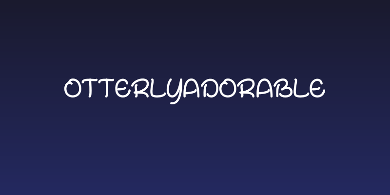 OtterlyAdorable Social Header