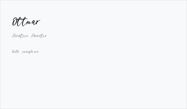 Ottmar Business Card