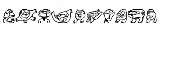 Otu Regular 字体 大写