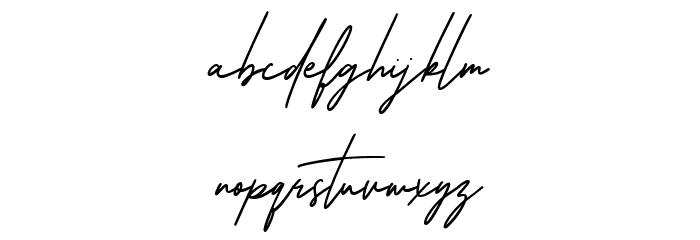 Oturllis Free Regular Font LOWERCASE