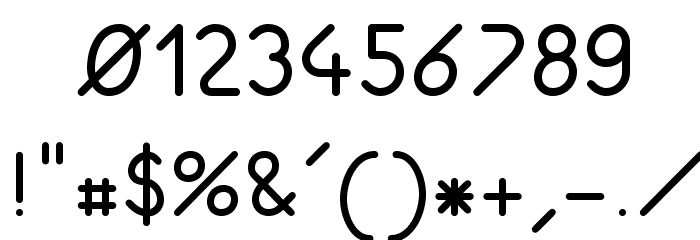 otfpoc Font OTHER CHARS