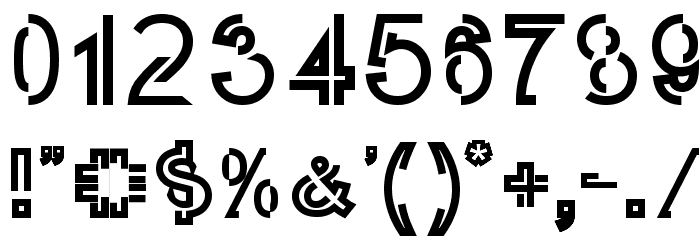 Oubli_CAP Font OTHER CHARS