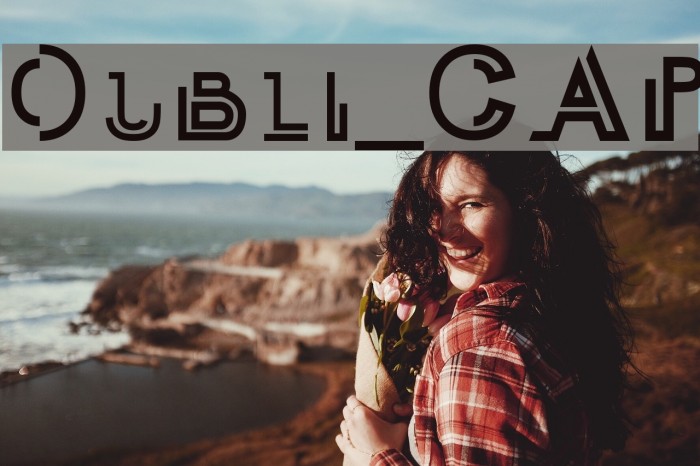 Oubli_CAP Font examples