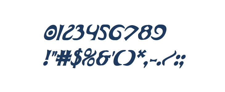 Oubliette Bold Italic Other Characters