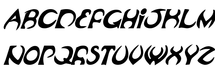 Oubliette Bold Italic フォント 大文字