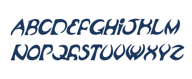 Oubliette Bold Italic Lowercase