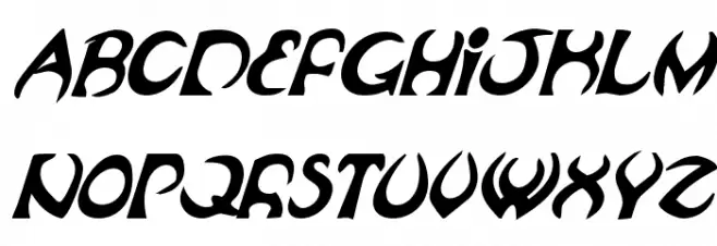Oubliette Bold Italic Caratteri MINUSCOLO
