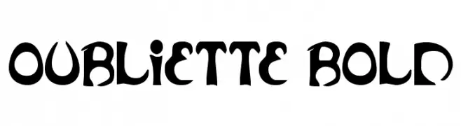 Oubliette Bold  Fuentes Gratis Descargar