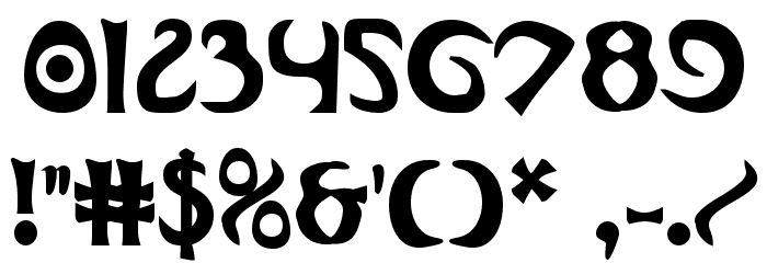 Oubliette Bold Font OTHER CHARS