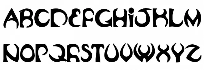 Oubliette Bold Caratteri MINUSCOLO